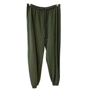 GOODLIFE Mens Olive Green Sweatpants Joggers Drawstring Elastic Waist Large